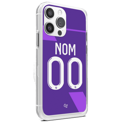 Coque de téléphone football maillot Toulouse domicile saison 2024 2025 à personnaliser