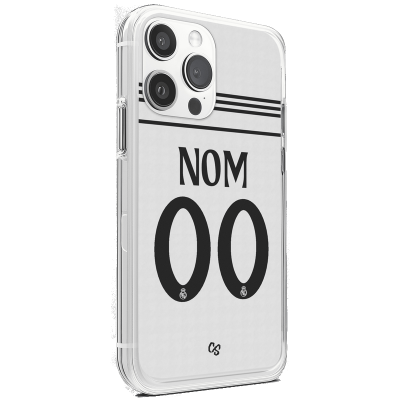 COQUE MAILLOT DU REAL MADRID DOMICILE SAISON 2024-2025 À PERSONNALISER.